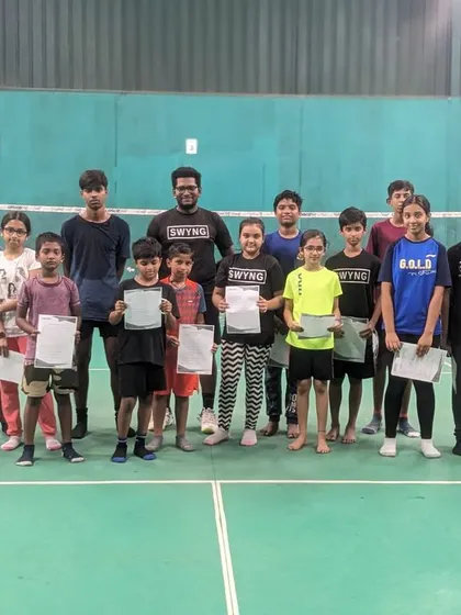 Our junior players and coaches celebrating the conclusion of the May 2023 Match Day. Every participant receives a certificate to acknowledge their effort.
