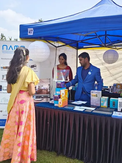 We enjoy connecting with our community in Bangalore. Here we are at a local event, demonstrating our smart home products and discussing how automation can fit into different lifestyles.