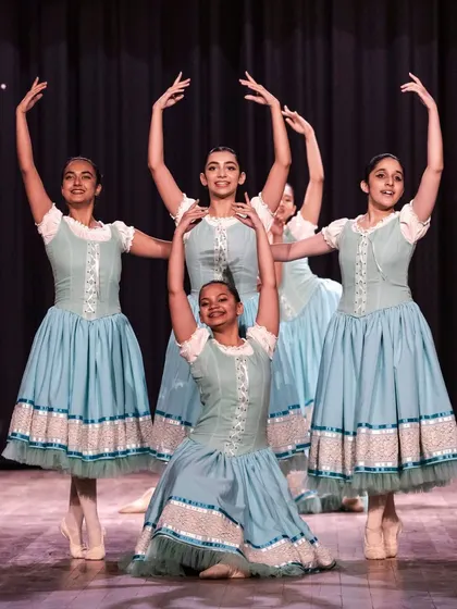 The Mazurka from "Swan Lake," a character dance that brings a folk element to the classical ballet. Our repertoire includes a variety of dance styles to create a rich performance.