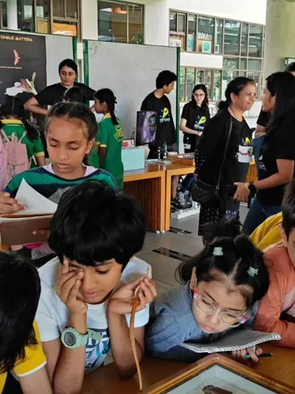 A collection of moments from our various hands-on science activities, showing children deeply engaged in learning through doing.