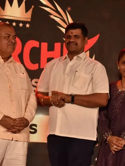 Standing on stage after receiving the award. It is a moment of immense pride and gratitude, and it belongs to every single member of my staff.