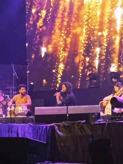 A quick phone click from our performance at Yugam Live in Varanasi.