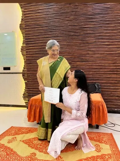 It was an honor to receive my qualification from the prestigious The Yoga Institute and learn under the guidance of Dr. Hansaji J Yogendra. This experience solidified my dream of becoming a yoga teacher.