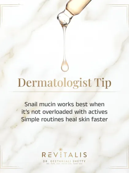 Snail mucin is a popular K-beauty trend, and yes, it does work. It's a repair agent that's fantastic for calming red or irritated skin. However, it works best in a simple routine that isn't overloaded with other active ingredients.