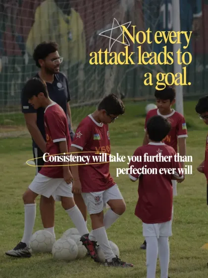 Not every attack leads to a goal, and that's okay. The most important lesson is that consistency will take you further than perfection ever will. It's about the process, not just the result.