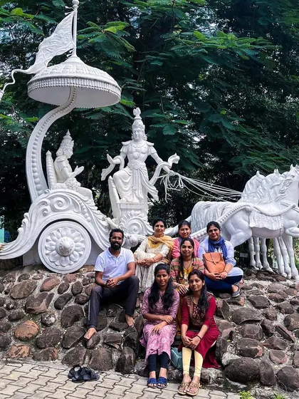 With my first batch of HITYOGA students at the S-VYASA campus. I am forever grateful to these souls for trusting me at the beginning of my journey.