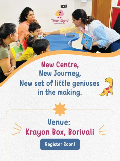New center, new journey, new set of little geniuses in the making! We're excited to announce our newest hub of imagination at Krayon Box, Borivali. Register soon!