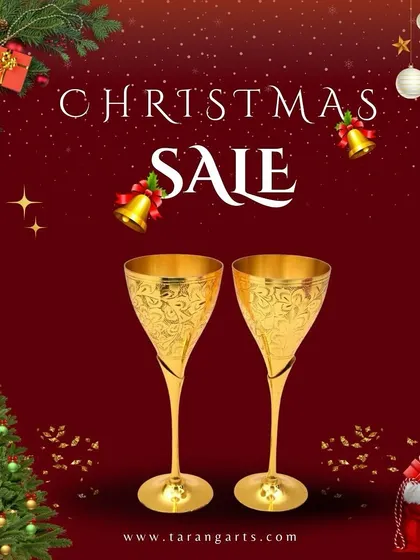 Raise a toast to timeless elegance with our brass gold-plated wine glass set. This is a perfect luxury gift for weddings, anniversaries, or corporate milestones.