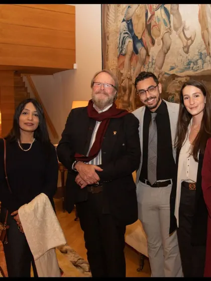 Networking with international lawyers at an event hosted by the Washington Foreign Law Society. These connections are invaluable for handling transnational criminal cases, where collaboration across borders is often necessary.