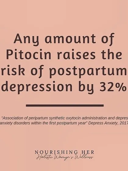 It is crucial to make informed decisions about your birth, as some interventions can have lasting effects. This study highlights the link between synthetic oxytocin (Pitocin) and an increased risk of postpartum depression, reinforcing the importance of understanding your options for a healthier fourth trimester.