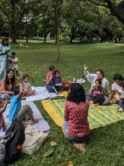 Candid shots from our 'Bounty of Chillies' session. You can see the mix of listening, interacting, and the occasional distraction, which is all part of the fun.