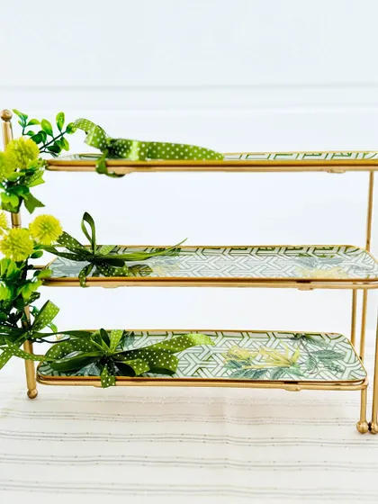 The all-new Bornea 3-tier stand is the ultimate addition to your home. It is a practical and stylish piece that is perfect for storing, styling, or showcasing, making it a versatile housewarming gift.