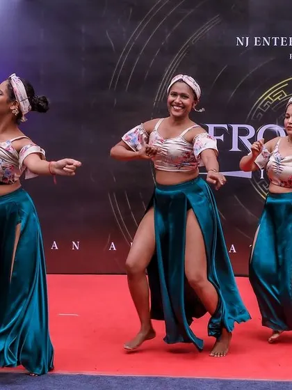 Our team performing with energy and precision at the Afro Sekita festival, a highlight event for us.