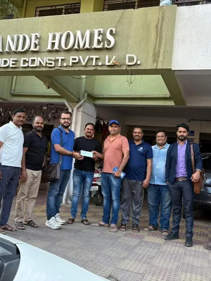 Our team with the committee of Parande Homes, another housing society that has placed its trust in us.