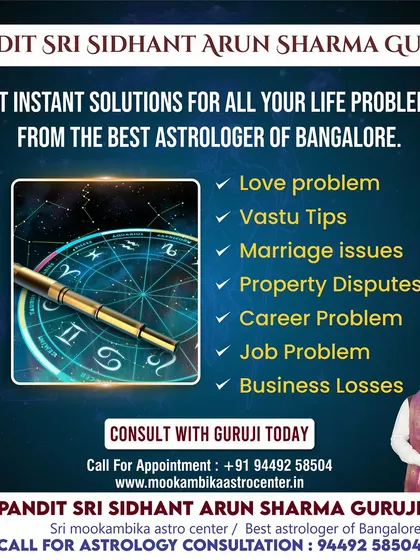 Finding solutions for love problems and marriage issues is one of my core services. I offer instant guidance based on a thorough analysis of your birth chart to restore harmony and understanding between partners.