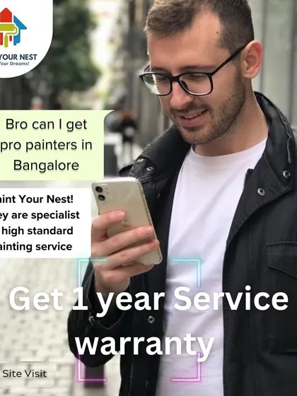 My company is known for its high standards in painting services. I offer a 1 year service warranty to give you peace of mind when you book a site visit with my team.