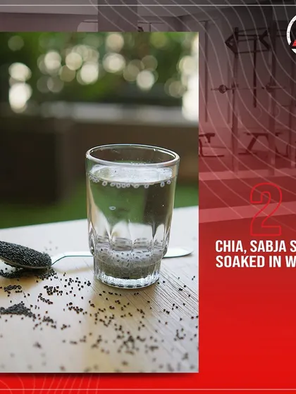 Tip 2: Chia or Sabja seeds. When soaked in water, these tiny seeds are a powerhouse of nutrients that naturally cool the body.