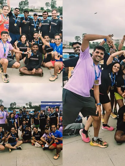 Celebrating every milestone together. These collages showcase the fun and camaraderie that define our Champions tribe on race day.