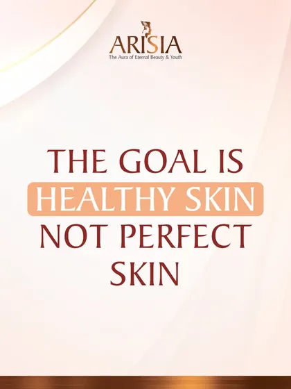 A core part of my philosophy: the goal is healthy skin, not perfect skin. Consistency and care are what lead to a complexion you can be confident in.
