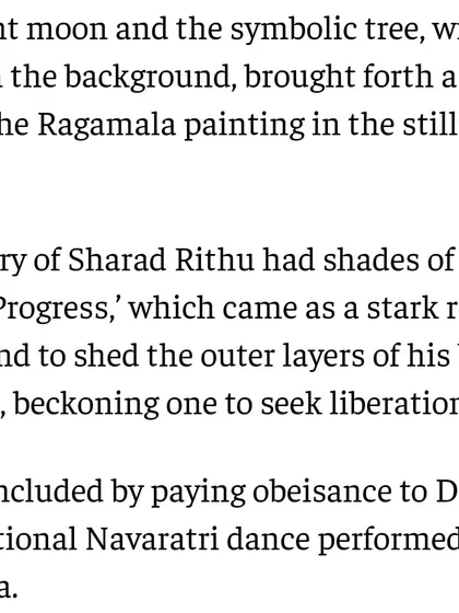 The review mentions the allegory of the performance, comparing it to a pilgrim's progress of shedding outer layers to seek liberation. This is the deeper philosophical layer I aim to embed in my work.