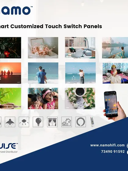 Make your switches truly personal. We can customize your smart touch panels with your favorite family photos, vacation memories, or any image that brings you joy, integrating your life into your home's design.