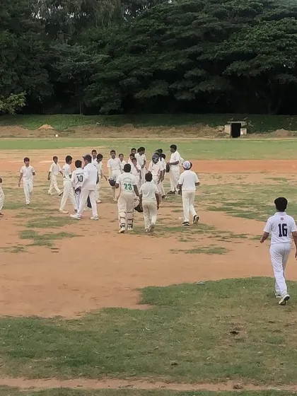 Scenes from our U-14 cricket practice matches. These games are essential for honing skills and building team cohesion before competitive tournaments.