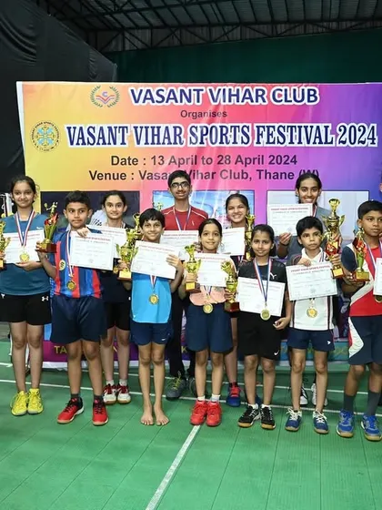 All the winners and runners-up from the Vasant Vihar Sports Festival 2024. A proud moment for our academy.