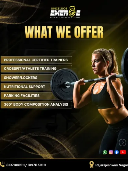 A promotional graphic for our 30% off annual membership deal. It lists our core offerings, including professional trainers, CrossFit, and nutritional support, to give you a complete fitness solution.