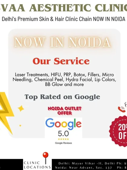 We are excited to announce our new clinic is now open in Noida. As a top-rated service on Google, we are offering special introductory promotions for our new clients.