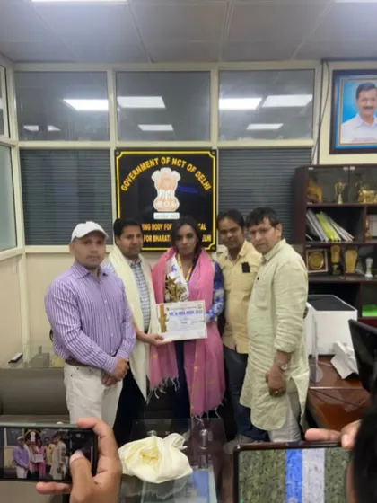Receiving my certificate from the Government of NCT of Delhi. This official recognition of my Miss India 2022 win is a testament to my dedication.