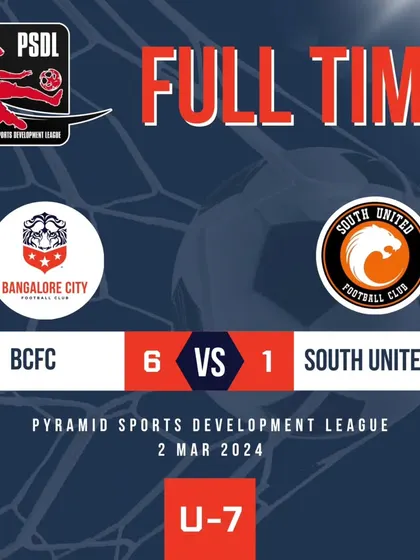 Our U7 team with a strong 6-1 victory in their PSDL match.