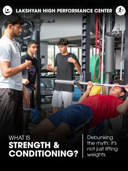 Debunking the myth that Strength & Conditioning is just about lifting weights. We combine strength, power, speed, and mobility to build complete athletes.