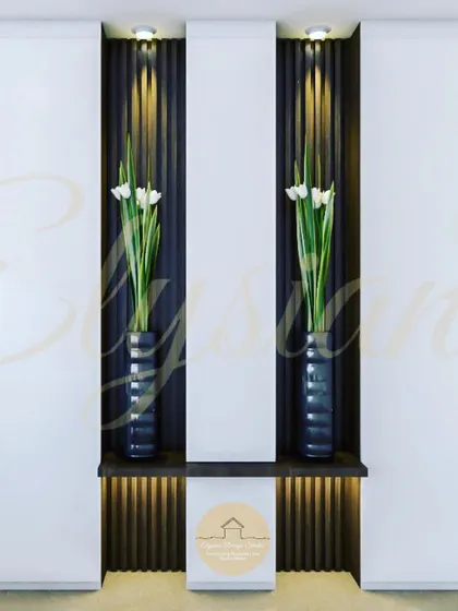 A collection of design concepts, renders, and inspirational images that showcase different styles, color palettes, and ideas for various spaces in the home, from bathrooms and foyers to living areas.