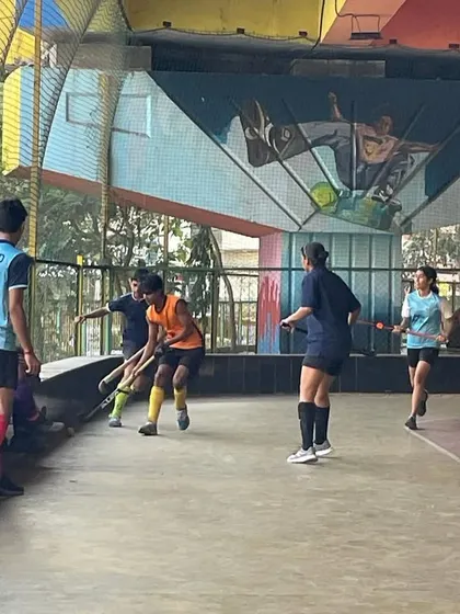 A mix of our male and female players competing during a practice session. We foster an inclusive environment where everyone can train together and learn from each other.