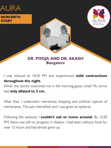 Dr. Pooja describes the long and challenging process of her induction, where progress was slow despite interventions. It's a real and honest look at a birth journey that didn't go as planned.