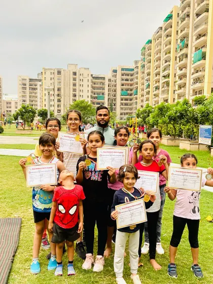 Look at these happy faces. My students proudly displaying their medals and certificates after a successful competition held at our outdoor training grounds.