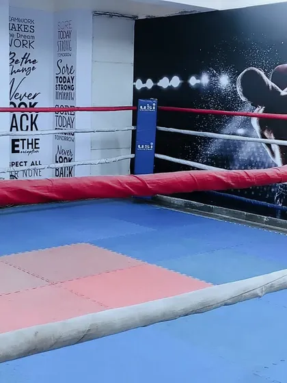 This is our squared circle. The boxing ring at my academy is where techniques are perfected, confidence is built, and fighters are made.