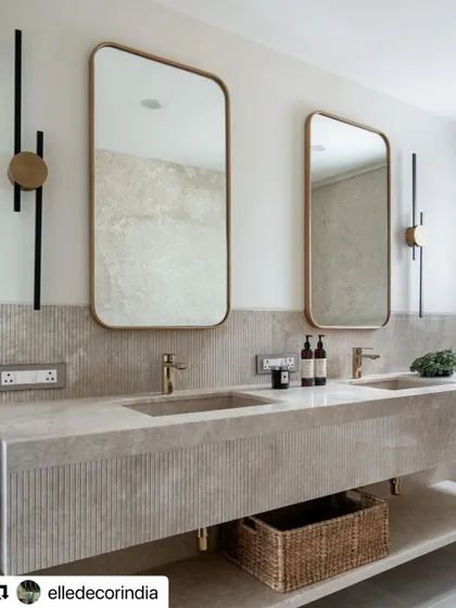Our Neutral Chic home featured on Elle Decor. This project was all about creating a lavish, minimalist haven with a richly layered and neutral ambiance for a young family.
