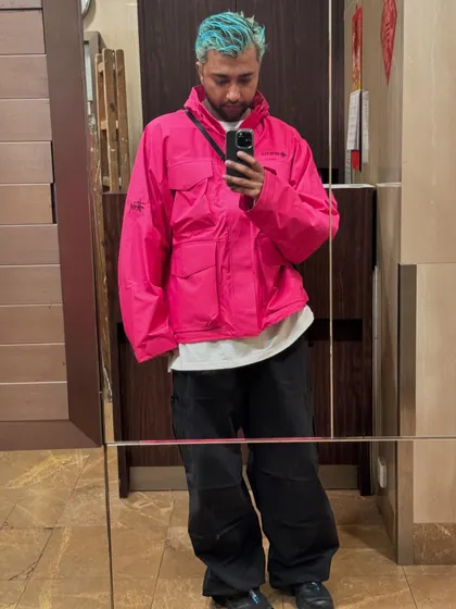 A bright pink jacket for a pop of color. I'm not afraid to be bold with my fashion choices.