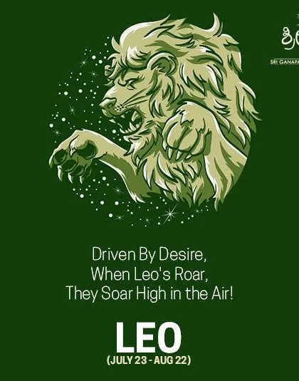 Leos are driven by a desire to soar high. This image captures the powerful, roaring energy of the Leo sign, which is associated with leadership, courage, and passion.