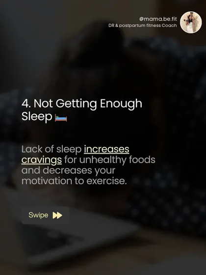 Mistake #4: Not getting enough sleep. Lack of sleep increases cravings for unhealthy foods and decreases your motivation to exercise. It's a crucial part of recovery.