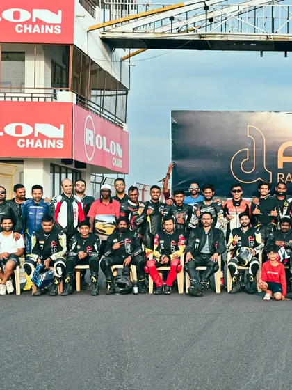 Group photos from our events at Kari Motor Speedway, celebrating the end of a successful season and a weekend of action-packed riding.