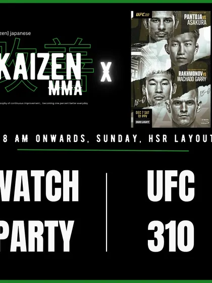 If you're a fight fan, come enjoy the UFC card with us. Members and non-members are both invited.