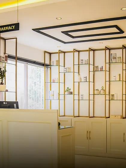 Our in-clinic pharmacy is stocked with dermatologist-approved products to support your treatment plan. We provide everything you need for your skin and hair care journey in one place.