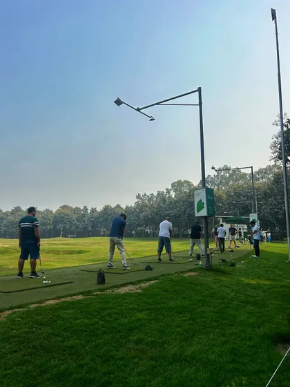 Sunday energy is unmatched. Golfers line the range, swinging their way into a new week.