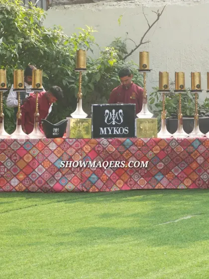 A dedicated hookah station for guests to enjoy, adding another layer of experience to the event.