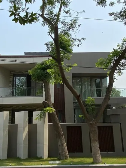 The actual completed villa in Gurgaon. Our meticulous execution ensures that the architectural vision is translated into a tangible, high-quality home.
