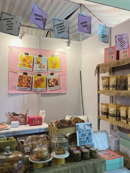 My booth at the Ruchika exhibition. It was a busy and successful day, and I was so happy to see so many people enjoying my bestsellers.