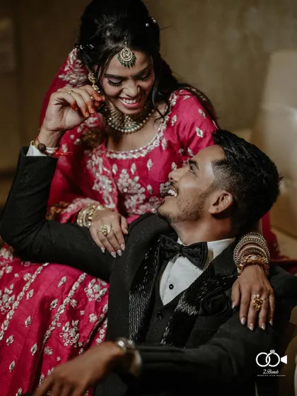 A duplicate of the candid and joyful reception portrait, a perfect capture of their happiness.