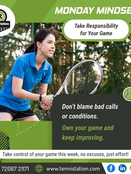 Monday Mindset: Take responsibility for your game. Instead of blaming external factors, we encourage players to own their performance and focus on continuous improvement.